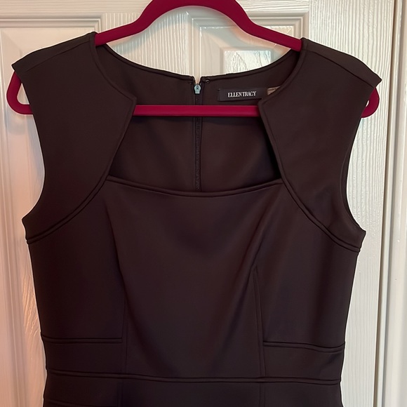 Ellen Tracy Fitted Black Dress - Picture 2 of 10